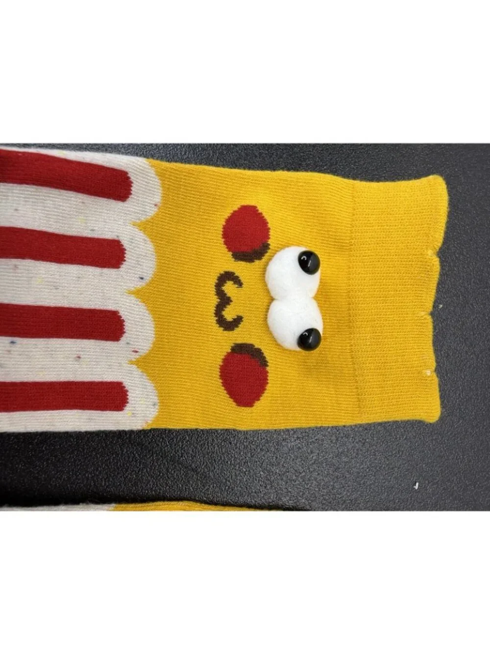 Funny Fast Food Fries Socks 3 Pairs Men Women Novelty Crew Unisex Gift